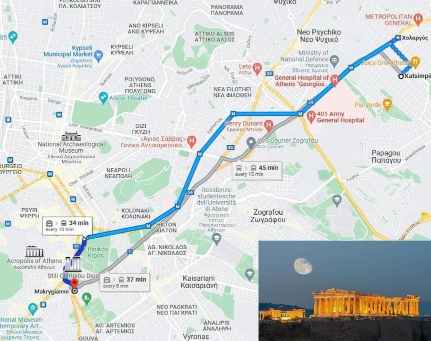 Athens Paradise Cozy 53 Sqm Apartament Near To Metro エクステリア 写真